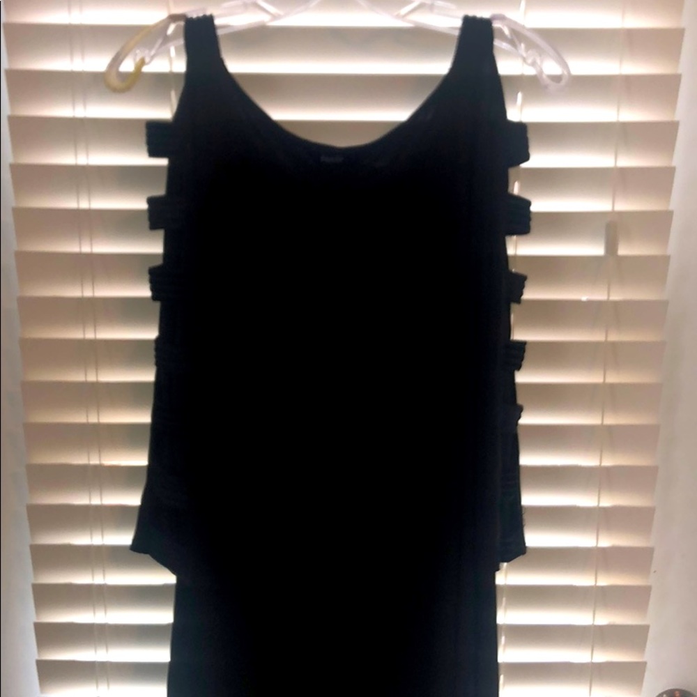 Black mini dress